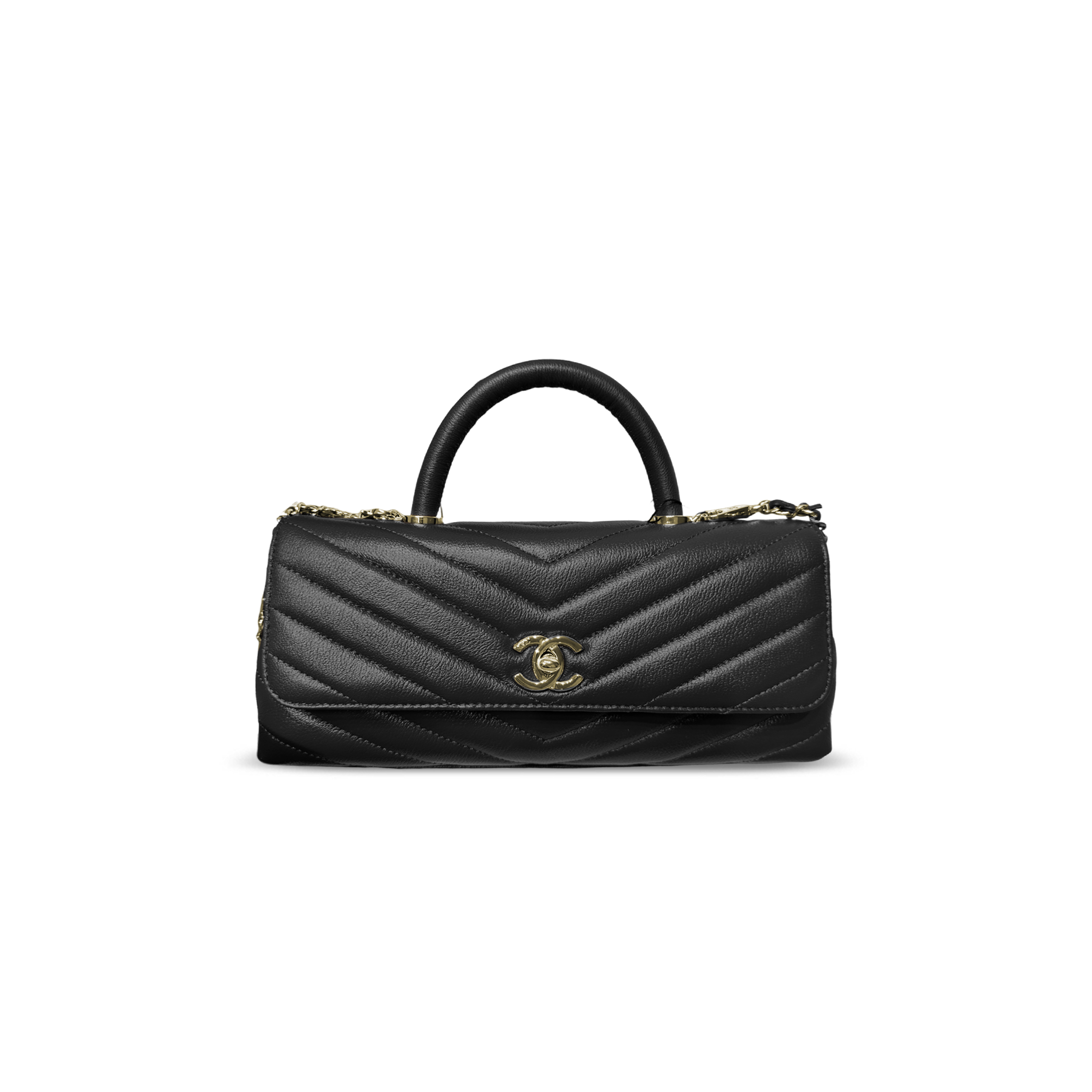 CHANEL MAXI FLAP BAG WITH TOP HANDLE AS6091 (31*12.5*7cm)